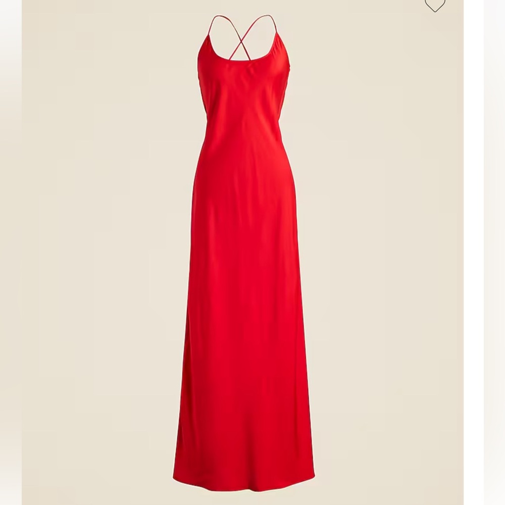 J. Crew Collection cowlback slip dress in satin